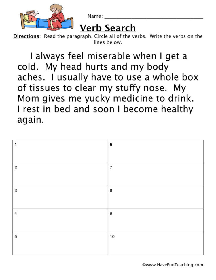 Verbs Worksheets  Have Fun Teaching