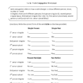 Verbs Worksheets  Verb Conjugation Worksheets