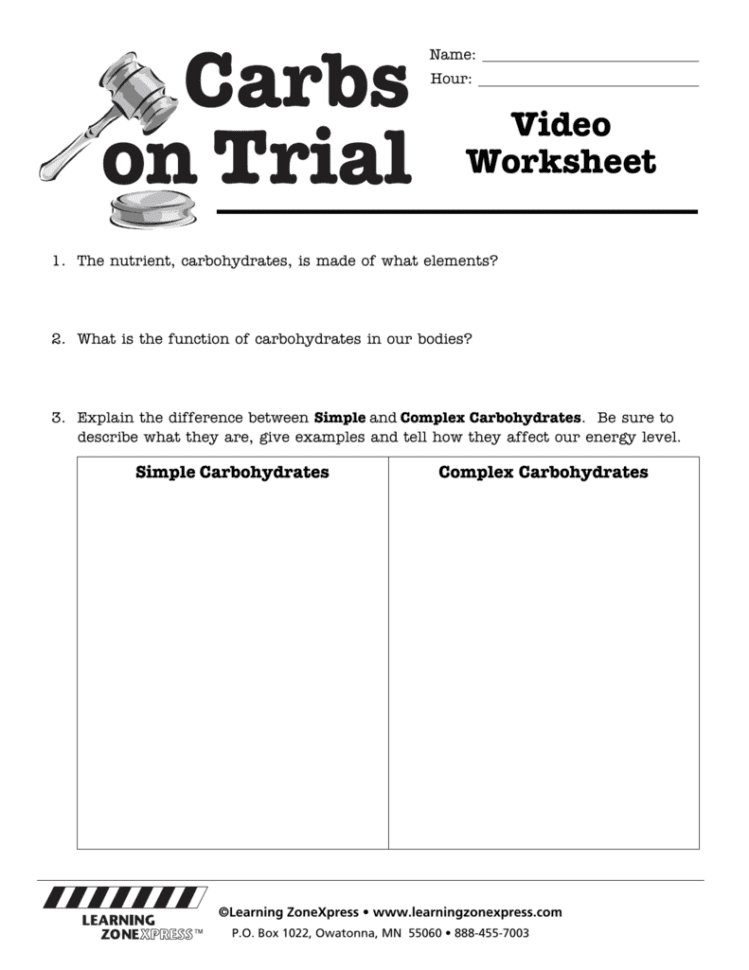 Video Worksheet