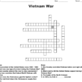 Vietnam R Crossword Puzzle  Word
