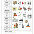 Vocabulary Matching Worksheet  School  English Esl Worksheets