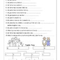 Vocabulary Worksheet  My Family Medium  English Esl