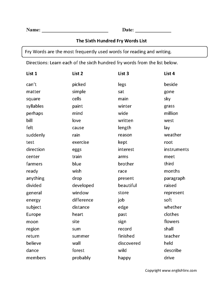 6Th Grade Vocabulary Worksheets Pdf — db-excel.com