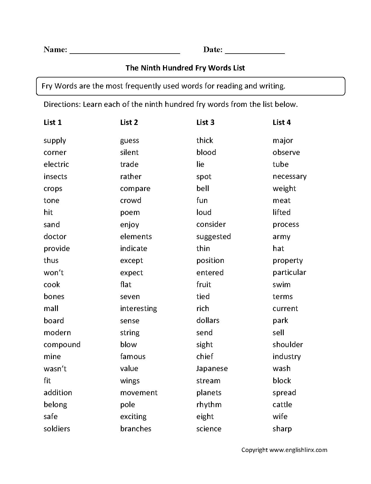 Free 5Th Grade Vocabulary Worksheets — db-excel.com