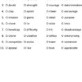Vocabulary Worksheets  Pdf