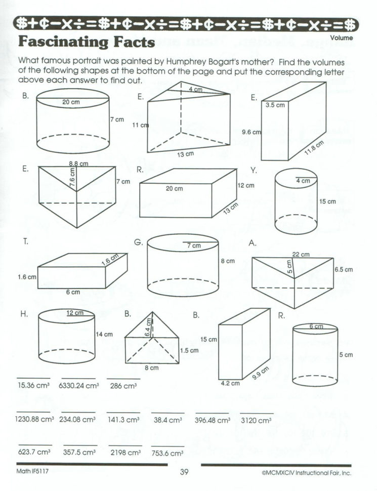 Volume Of Pyramids Worksheet Kuta
