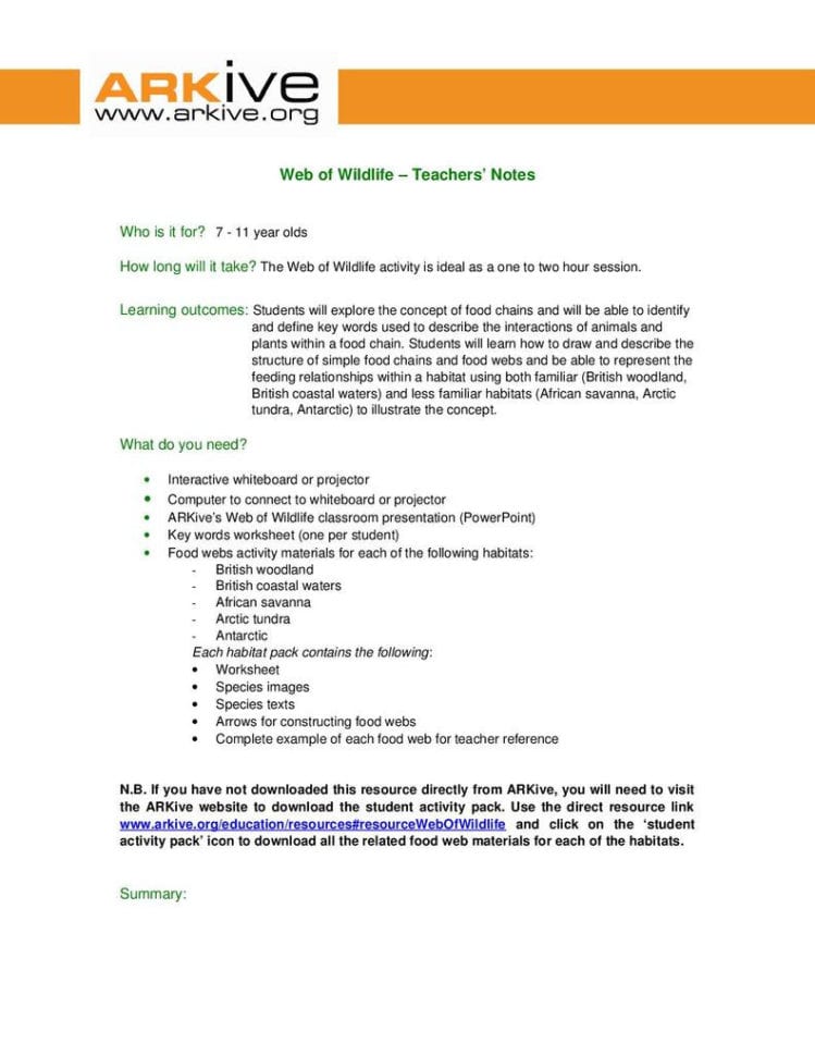 Web Of Wildlife Age 711  Stem
