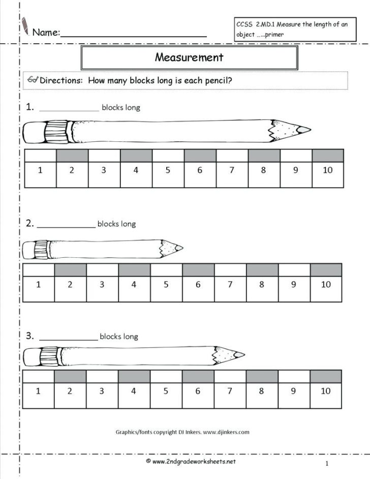 measurement kindergarten worksheets