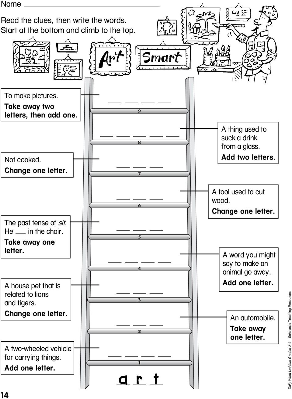 Word Ladder Worksheets For Middle School —