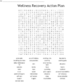 Wellness Recovery Action Plan Word Search  Word