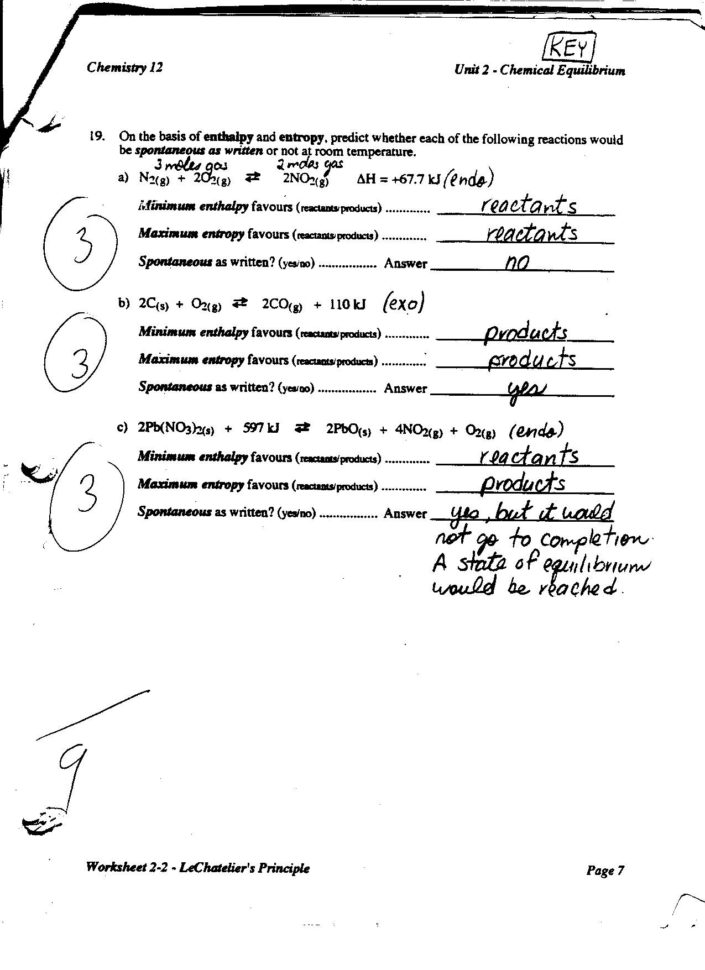 Westgate Mennonite Collegiate Unit 4 Chemical Equilibrium