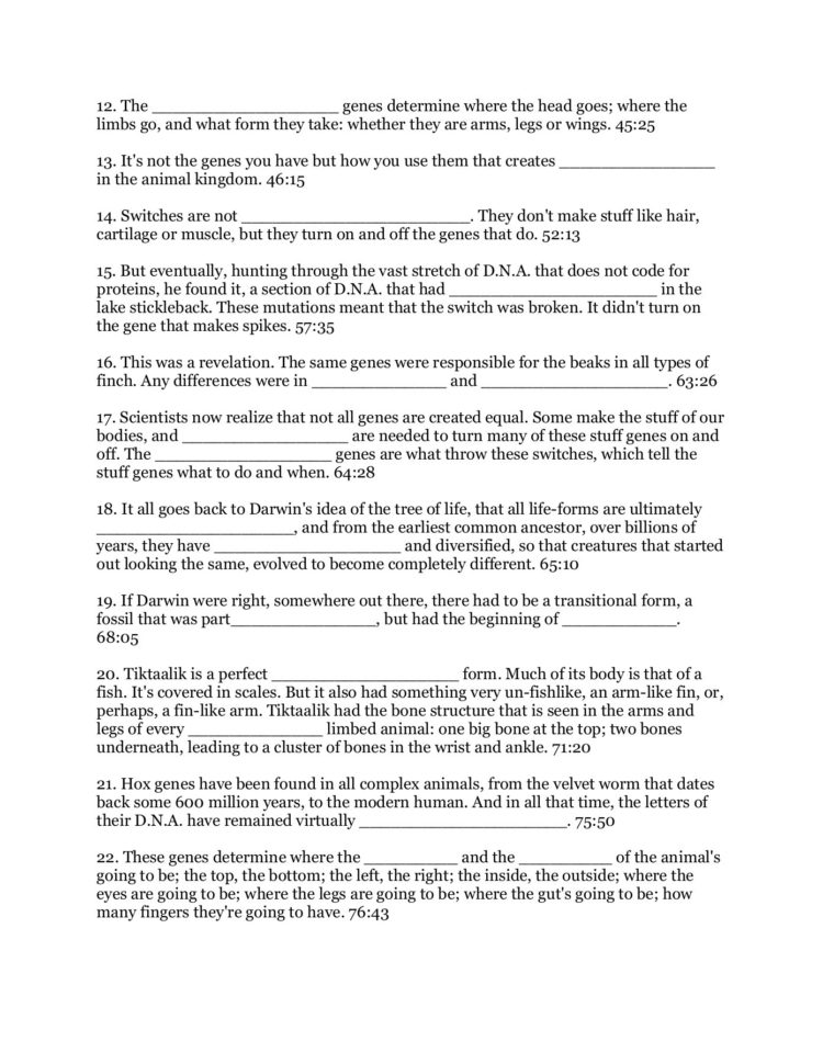 What Darwin Never Knew Worksheet  Welcome To Senior Biology