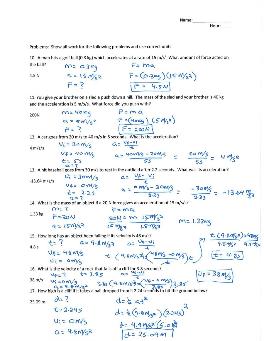 What Physical Science Science Worksheet Answers Amazing Tax — db-excel.com