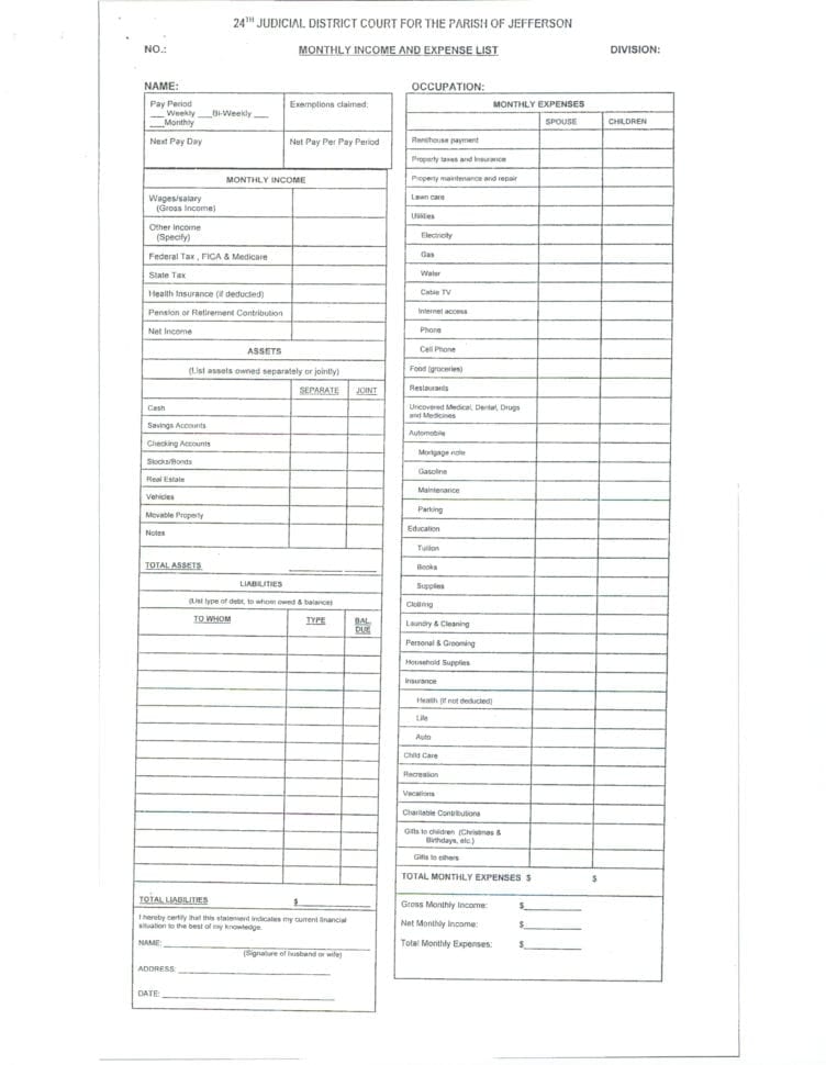 Wisconsin Child Support Calculators Worksheets 2019 Sterling
