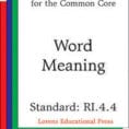 Word Meaning Ccss Ri44  Word Meaning Ccss Ri44