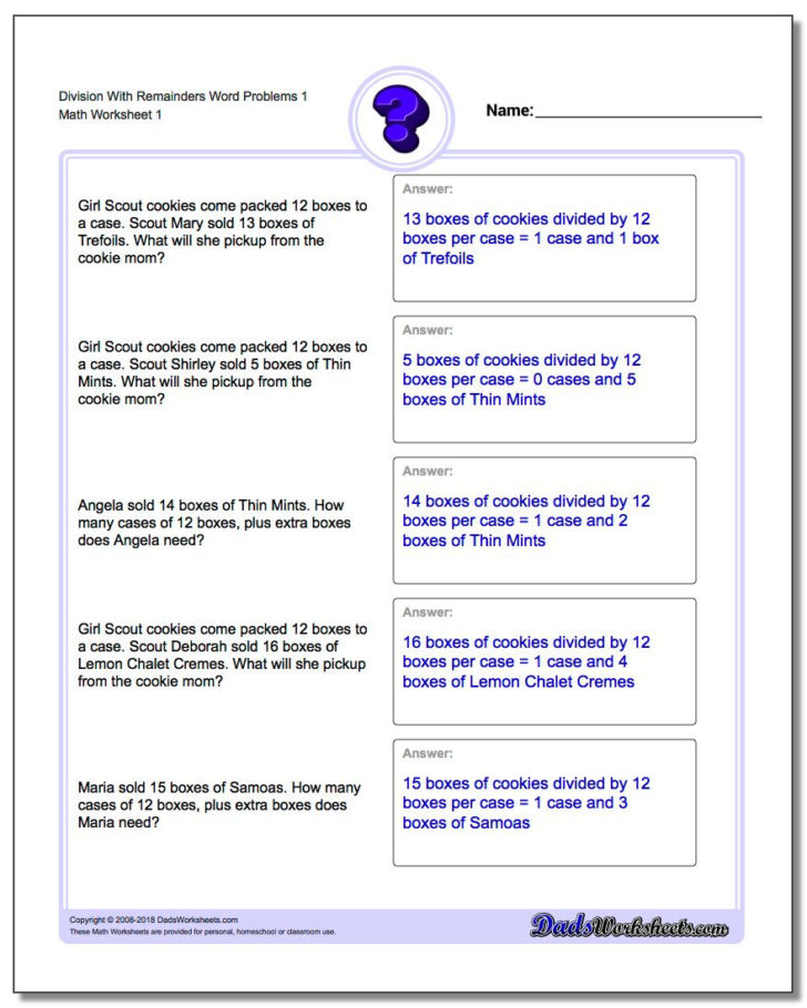 Order Of Operations Word Problems Worksheets With Answers — db-excel.com