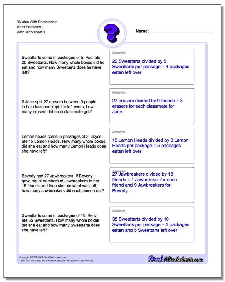 Word Problems