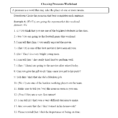 Word Usage Worksheets  Pronoun Agreement Worksheets