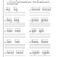 Worksheet 1St Grade Spelling Worksheets Ft Grade
