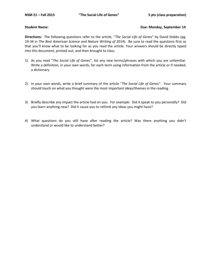 Cracking The Code Of Life Worksheet Answers