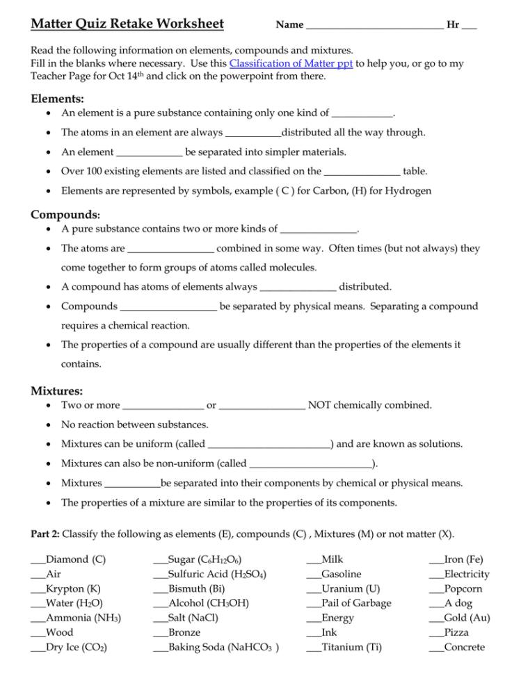 Worksheet
