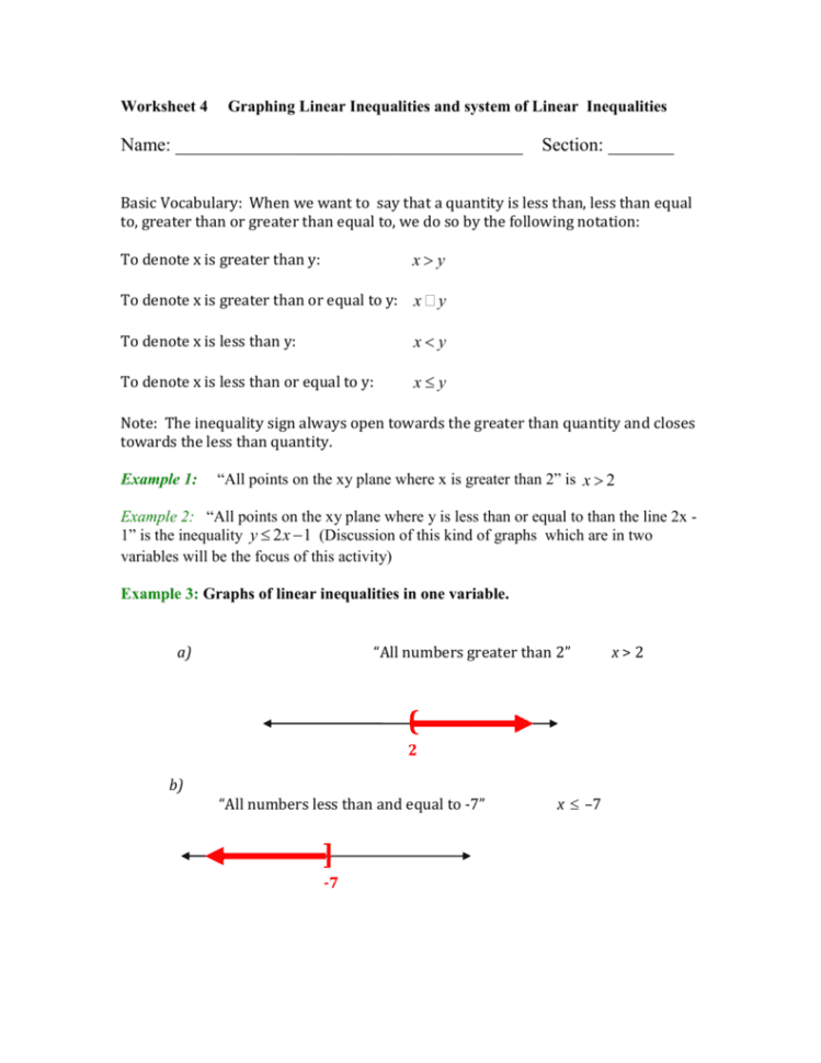 Worksheet 4