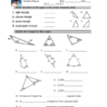 Worksheet 41 Classifying Triangles