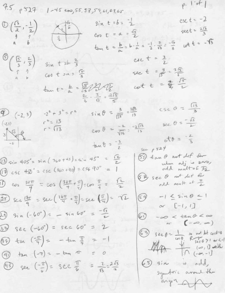 Worksheet 7 4 Inverse Functions Answer Key