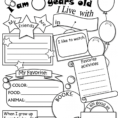 Worksheet All About Me Worksheets Preschool Activity