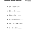 Worksheet Balancing Nuclear Equations Worksheet G