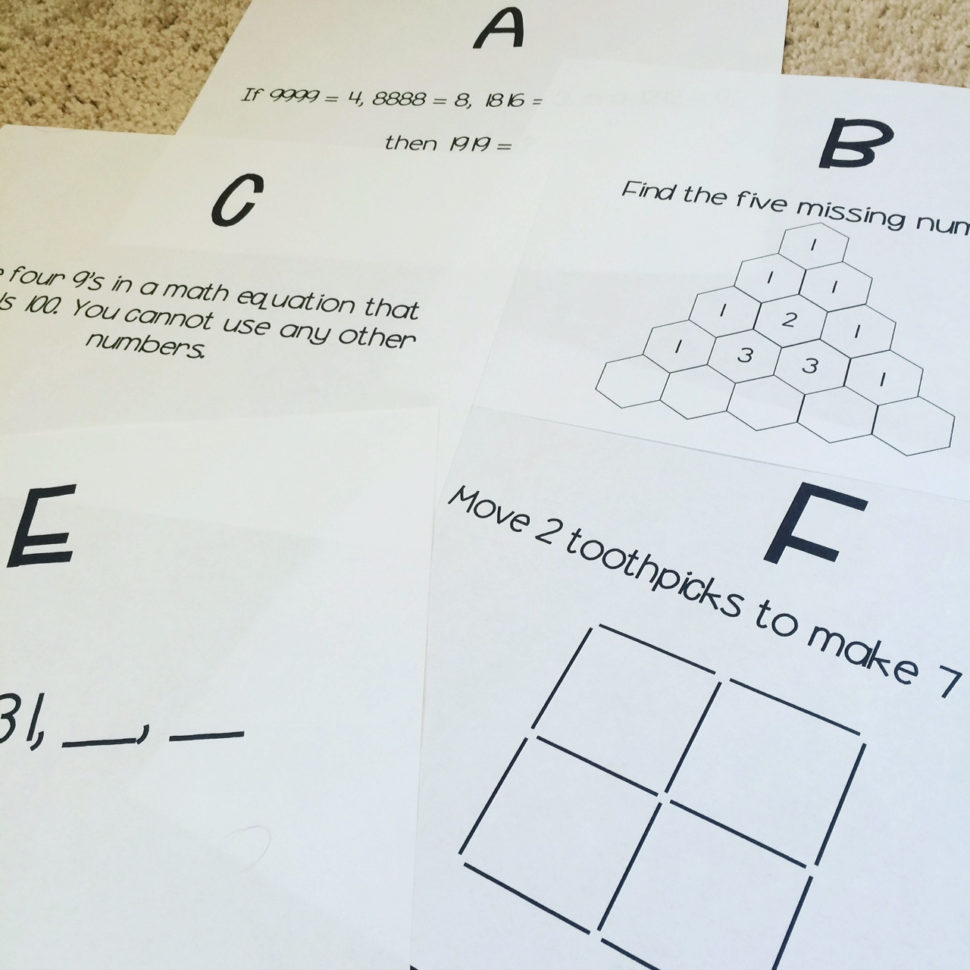 Worksheet Brain Teaser Worksheets Useful Brain Teaser