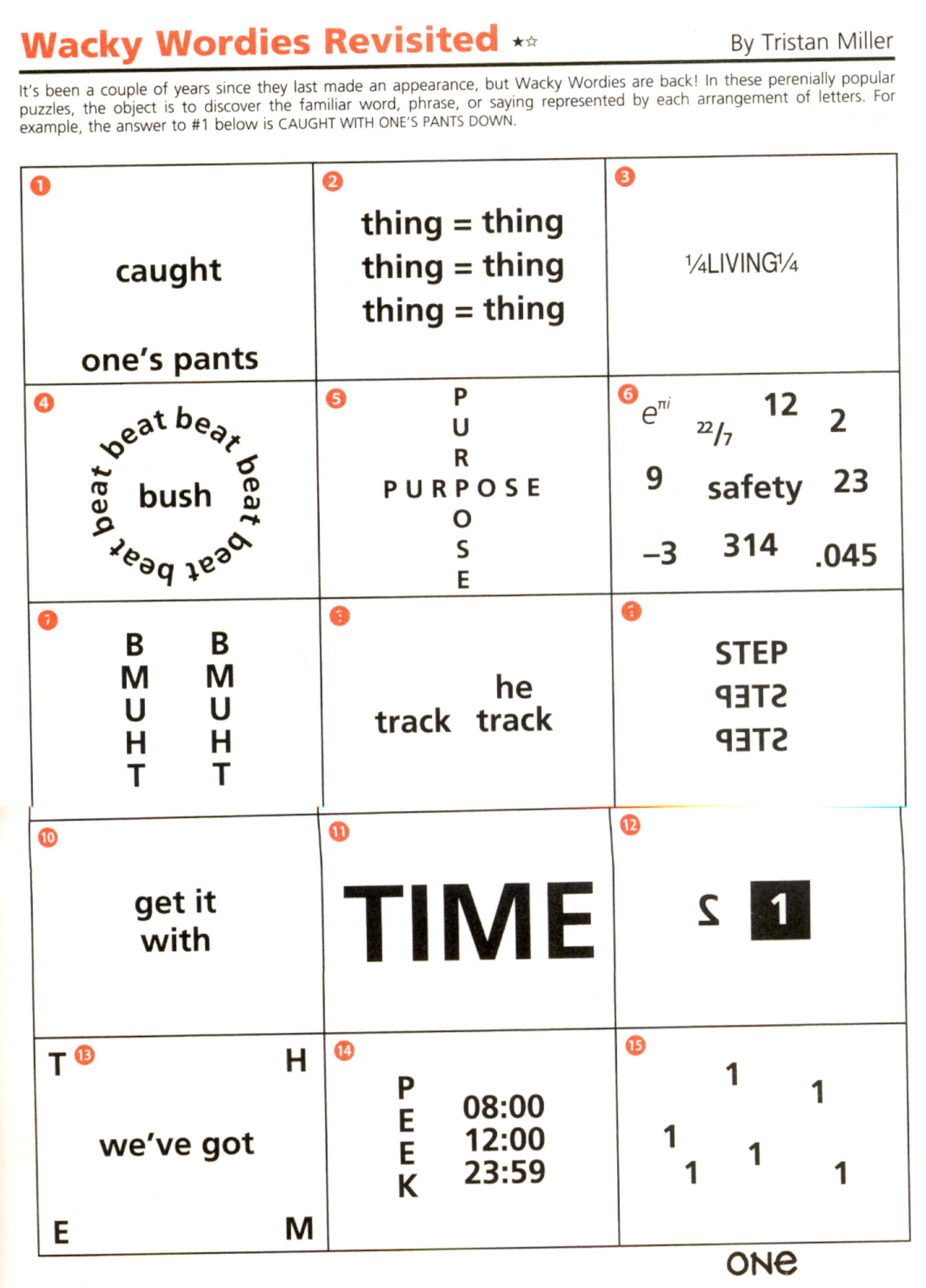 Brain Teasers For Kids Printable