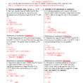 Worksheet Calculations Involving Specific Heat