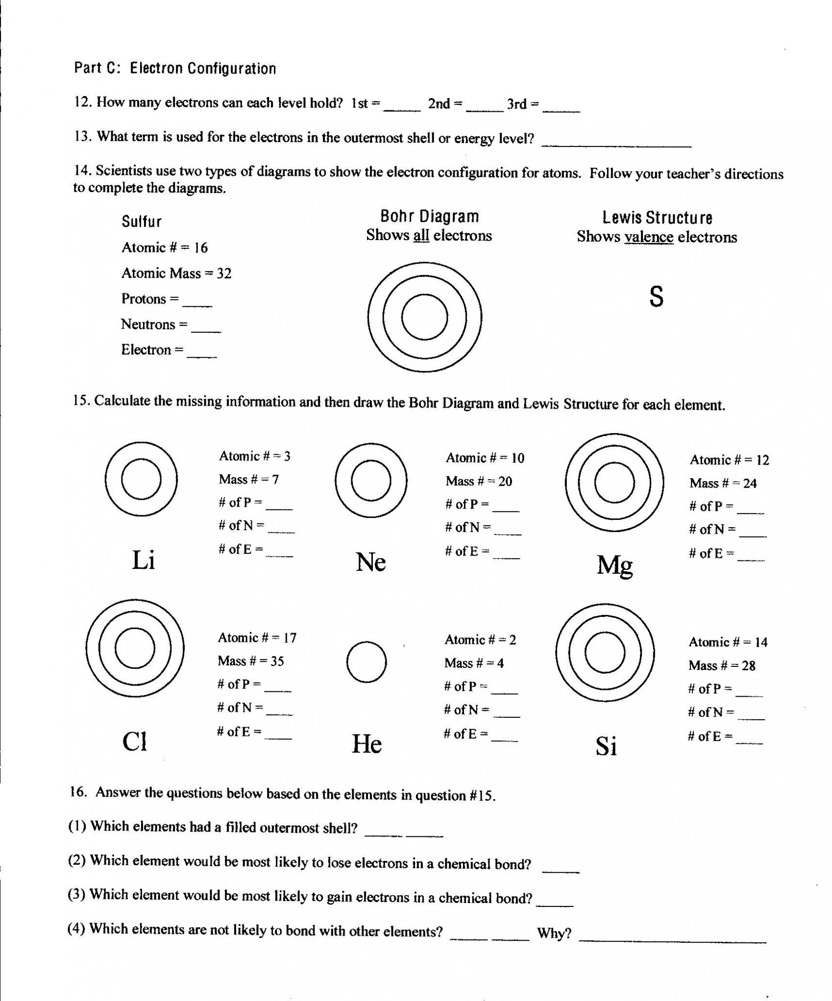 Covalent Bonding Worksheet Answers