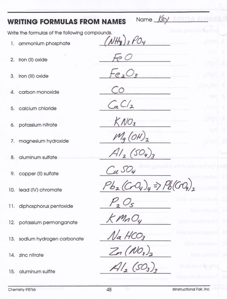 Worksheet Chemical Formula Writing Worksheet Worksheet For — db-excel.com