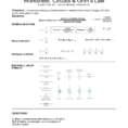 Worksheet Circuits  Ohm's Law