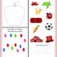 Worksheet Color Red Free Printable Toddler Preschool Kids