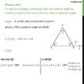 Worksheet Exterior Angle Theorem Worksheet Worksheet