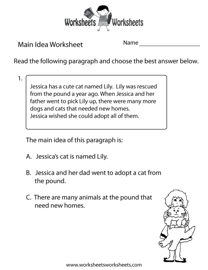 Main Idea And Supporting Details Worksheets Pdf — db-excel.com