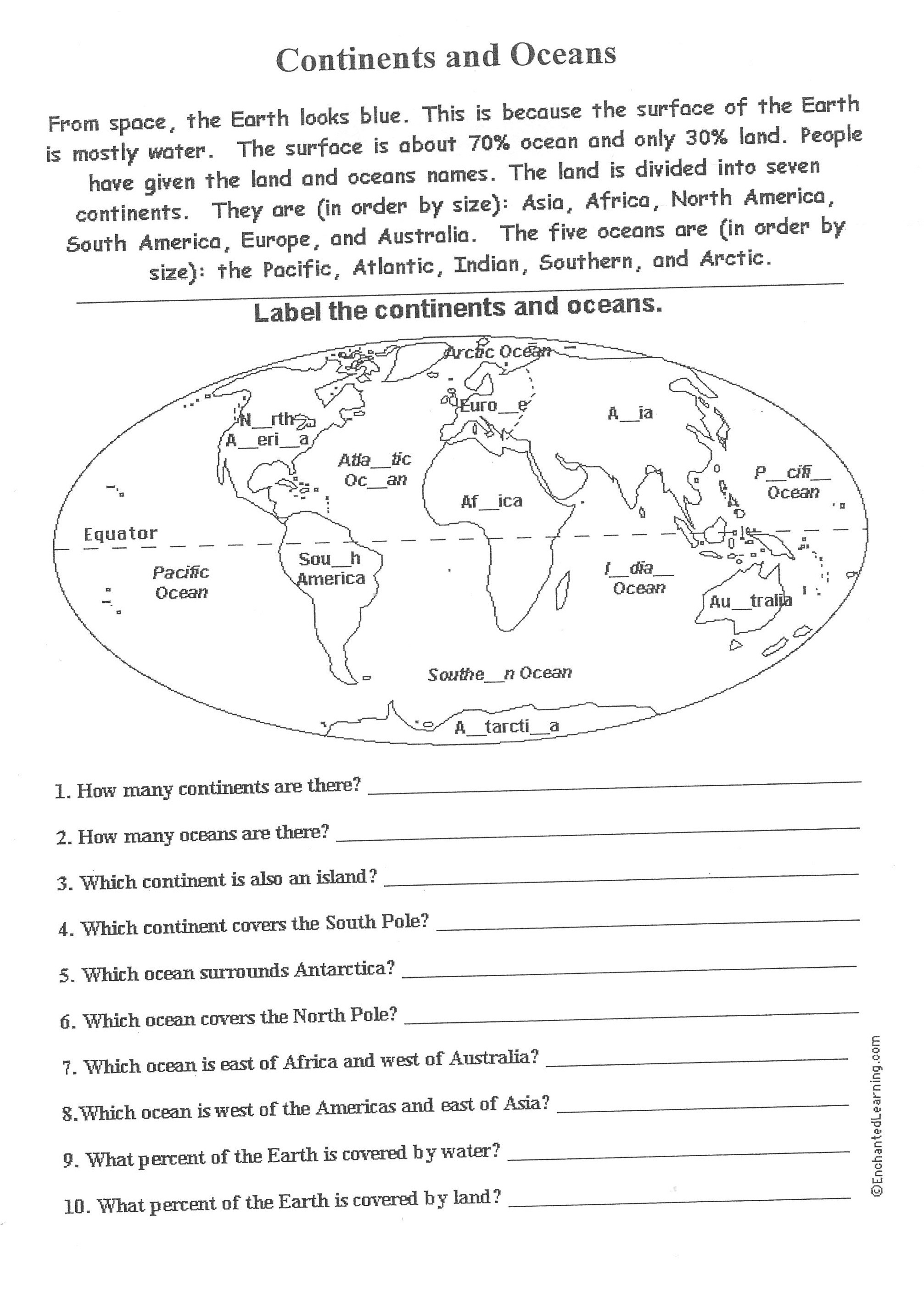 Grade 2 Geography Worksheets