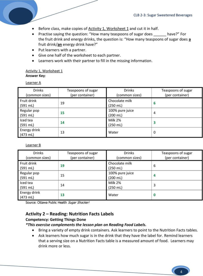 Worksheet Food Label Worksheet Image Result For Worksheet