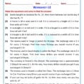 Worksheet For Linear Equations In One Variable Class 7 Maths