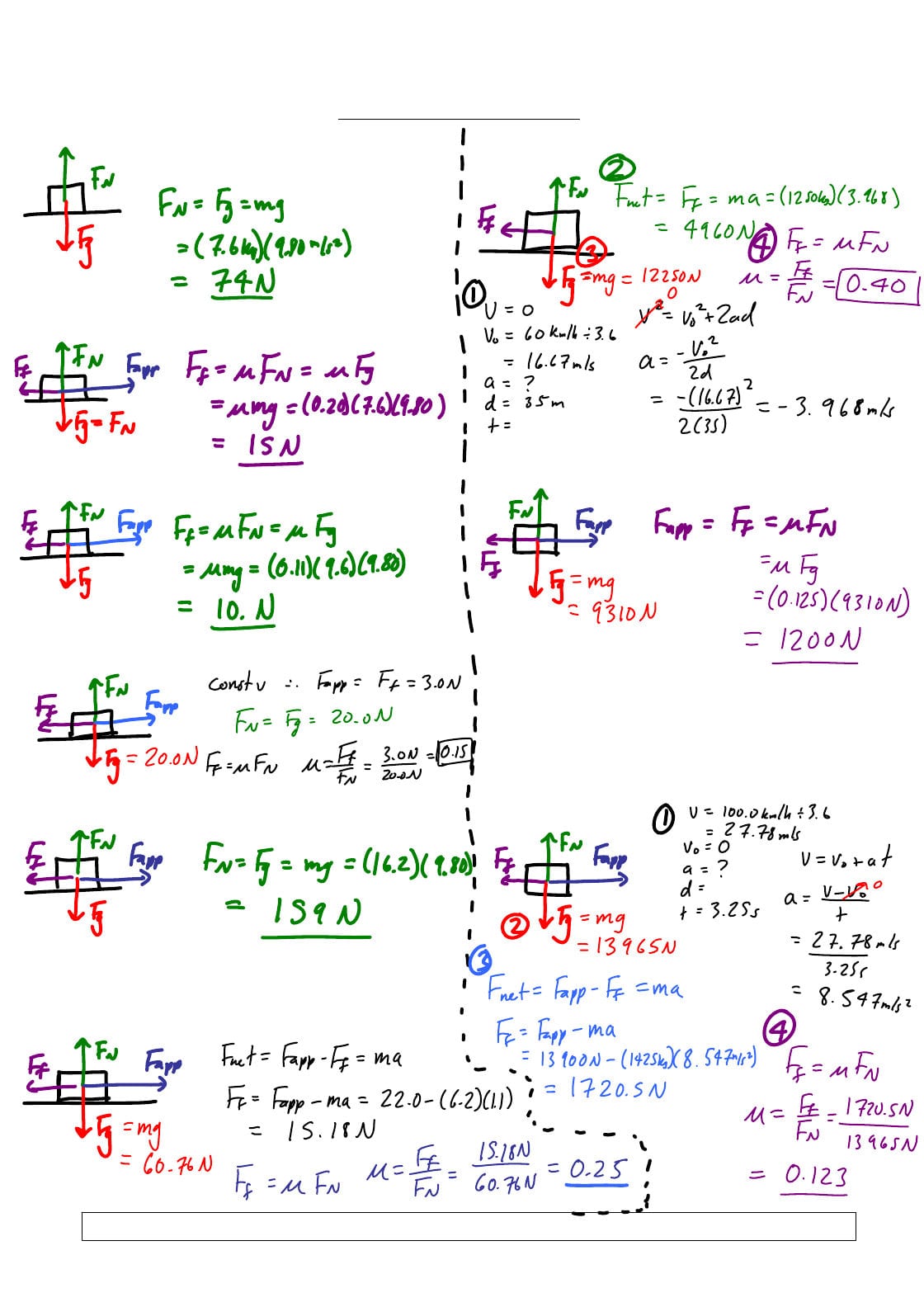 Friction Worksheet Answers | db-excel.com