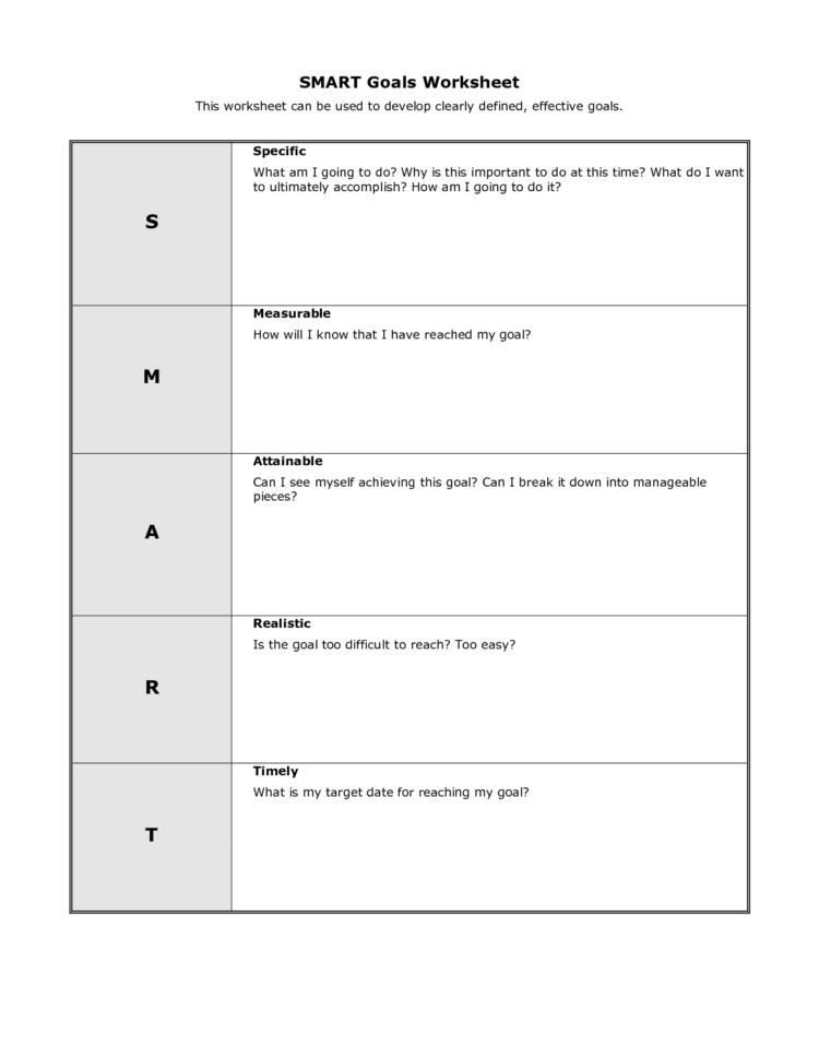 Worksheet Goal Planning Worksheet Educational Smart Goals