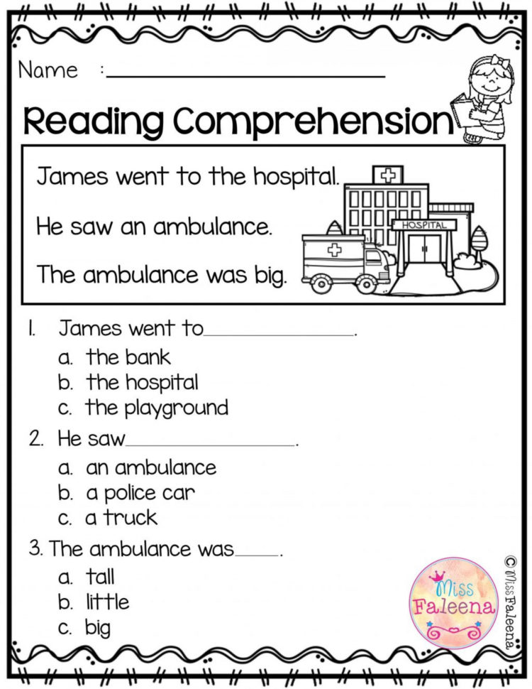 Worksheet Ideas  36 Kindergarten Reading Comprehension