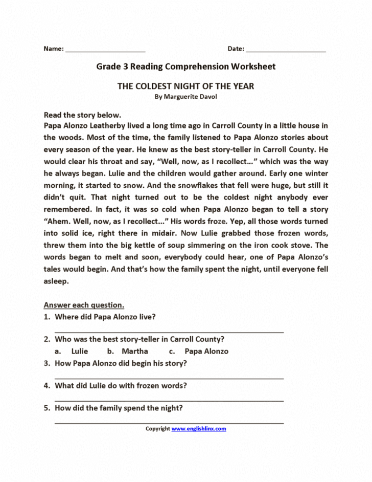 Spanish Reading Comprehension Worksheet - Proworksheet.my.id