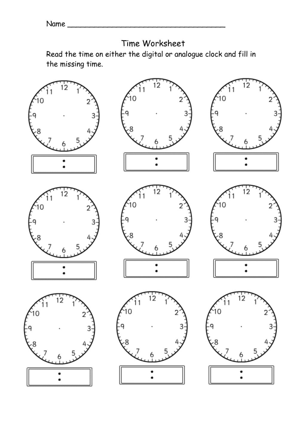 How Do Clocks Communicate Math Worksheet Answers