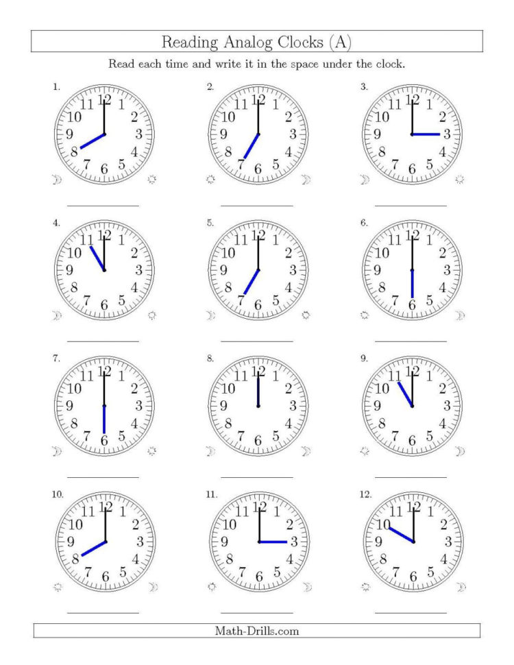 Worksheet Ideas Analogue Clock Worksheets Worksheet Ideas — db-excel.com