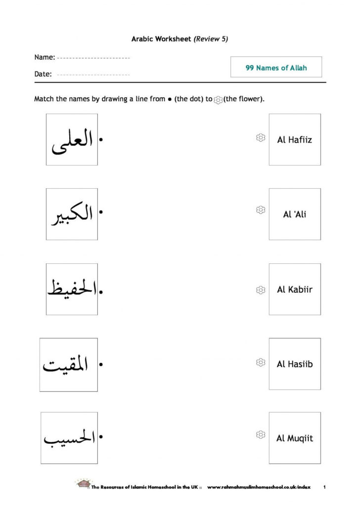 Quran Worksheets For Beginners