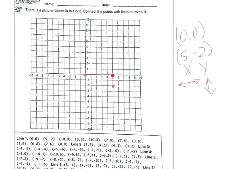 Plotting Points On A Graph Worksheet